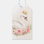 Ein süßes Schwan-Geschenk-Tag Geschenkanhänger (Rückseite)