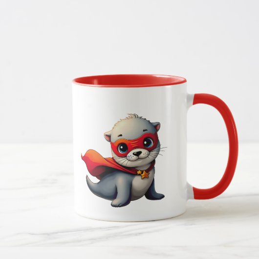 Ein süßes Superheld-Baby. Tasse (Rechts)