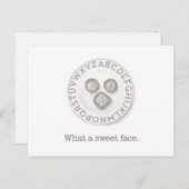 Ein süßes Truffelgesicht Postkarte (Vorne/Hinten)
