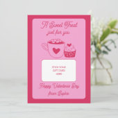 Ein süßes Valentinsgeschenk Kartenhalter Karte (Stehend Vorderseite)