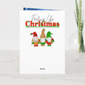 Ein süßes Woodland-Wesen Weihnachtsgedicht Karte (Rückseite)