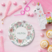 Ein Sweet Baby Girl Lila & Pink Baby Dusche Teller (Party)