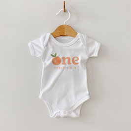 Ein Sweet Peach Bodysuit Baby Strampler