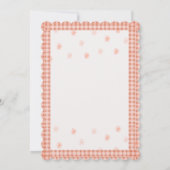 Ein Sweet Peach | Einladung zum ersten Geburtstag (Rückseite)