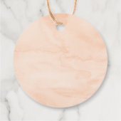 Ein Sweet Peach Geburtstag Geschenkanhänger (Rückseite)