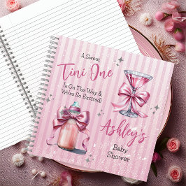 Ein Sweet Tini One Coquette Baby Showbook Notizblock