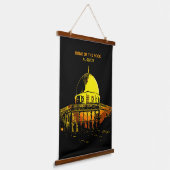 Ein Symbol des Friedens: Kuppel des Felsens Wandteppich Mit Holzrahmen (Gewinkelt)