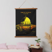 Ein Symbol des Friedens: Kuppel des Felsens Wandteppich Mit Holzrahmen (Schlafzimmer)