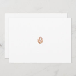 Ein symmetrisches Design mit braunem geometrischem Dankeskarte