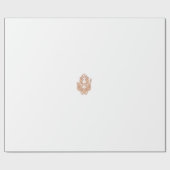 Ein symmetrisches Design mit braunem geometrischem Geschenkpapier (Flach)