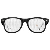 Ein symmetrisches Design mit braunem geometrischem Partybrille (Vorderseite)