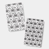 Ein symmetrisches monochromes Design mit komplexen Ausweis (Vorder- & Rückseite)