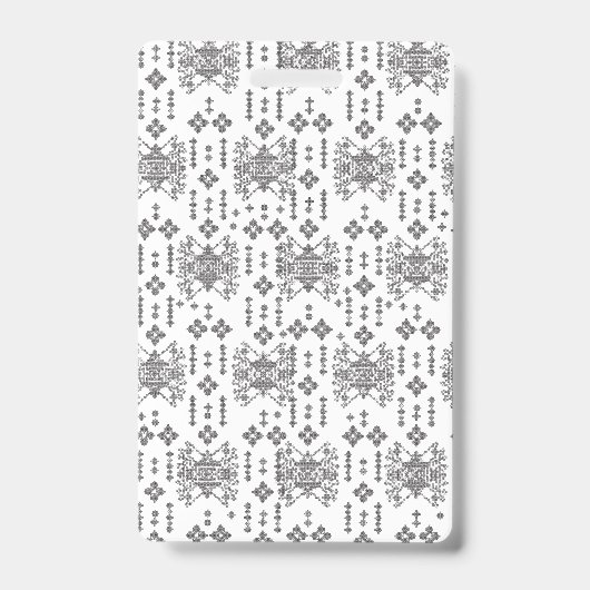 Ein symmetrisches monochromes Design mit komplexen Ausweis (Vorderseite)