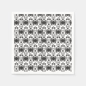 Ein symmetrisches monochromes Design mit komplexen Serviette (Vorderseite)