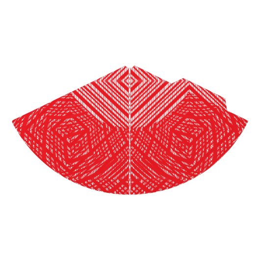 Ein symmetrisches Muster mit rot, orange und p Partyhütchen (Vorderseite)