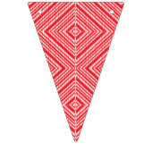 Ein symmetrisches Muster mit rot, orange und p Wimpelkette (Zweite Fahne)