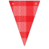 Ein symmetrisches Muster mit rot, orange und p Wimpelkette (Erste Fahne)