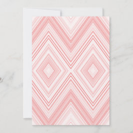 Ein symmetrisches Muster mit roten und rosa Motive Einladung