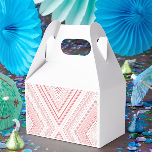 Ein symmetrisches Muster mit roten und rosa Motive Geschenkschachtel (Party)