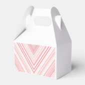 Ein symmetrisches Muster mit roten und rosa Motive Geschenkschachtel (Rückseite)