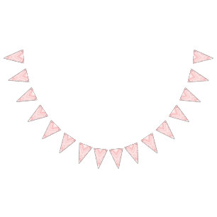 Ein symmetrisches Muster mit roten und rosa Motive Wimpelkette