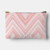 Ein symmetrisches Muster mit roten und rosa Motive Zubehörtasche (Vorderseite)