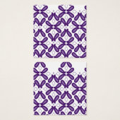 Ein symmetrisches Muster mit weißem und lila m (Vorne & Hinten)