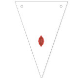 Ein symmetrisches rotes Grafikdesign mit geometris Wimpelkette (Erste Fahne)