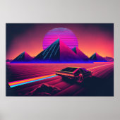 Ein Synthwave-Abenteuer durch die Wüste Poster (Vorne)