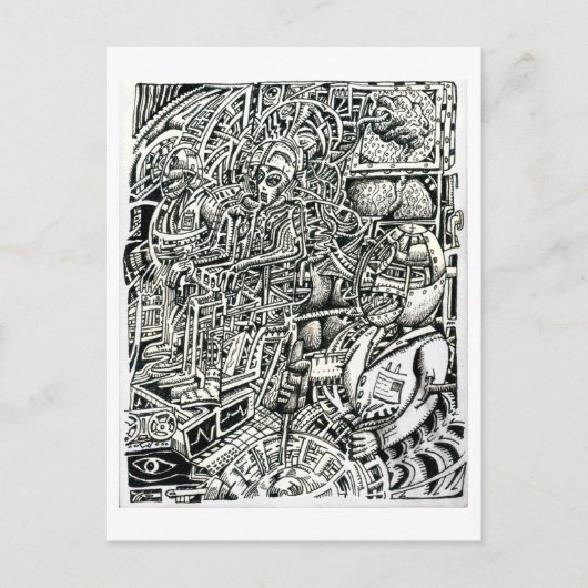 Ein Systemschock (elektrischer Stuhl) Postkarte (Vorderseite)