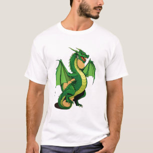 Ein T - Shirt im Stil eines grünen Drachen