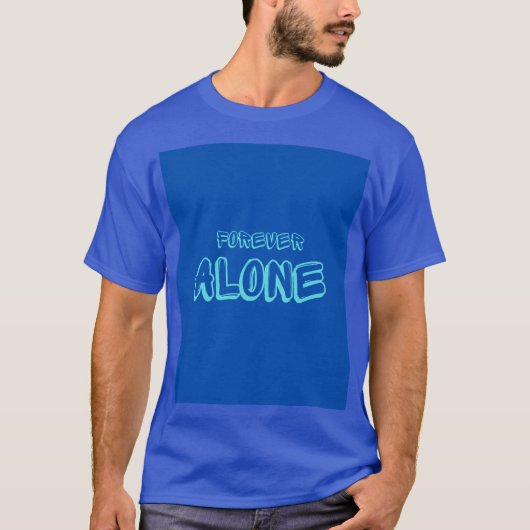 Ein T-Shirt in Blau. (Vorderseite)