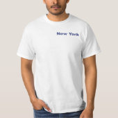 Ein T - Shirt über den Ursprung des Namens New Yor (Vorderseite)