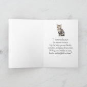 Ein Tabby Katzen Persönlichkeit Geburtstag Tier Karte (Innenseite)