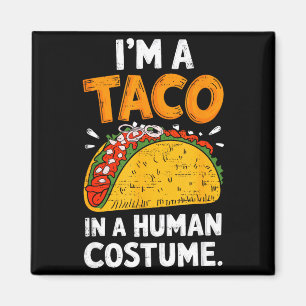 Ein Taco in einem menschlichen Kostüm Halloween Ci Magnet