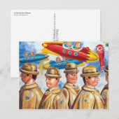 "Ein Tag am Flughafen" Postkarte (Vorne/Hinten)