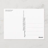 "Ein Tag am Flughafen" Postkarte (Rückseite)