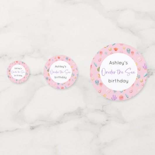 Ein Tag am Meer Konfetti (Vorderseiten)