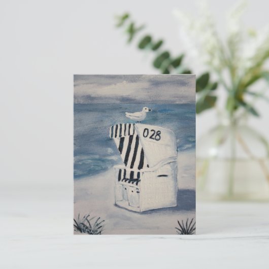 Ein Tag am Meer Postkarte (Stehend Vorderseite)