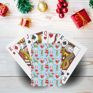 Ein Tag am Nordpol zu Weihnachten Spielkarten