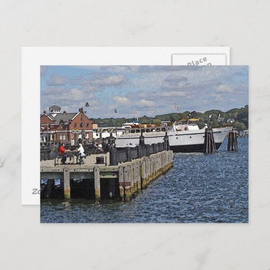 Ein Tag am Pier Postkarte (Vorne/Hinten)