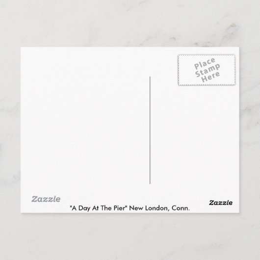 Ein Tag am Pier Postkarte (Rückseite)