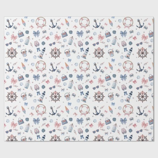 Ein Tag am Strand! Geschenkpapier (Flach)