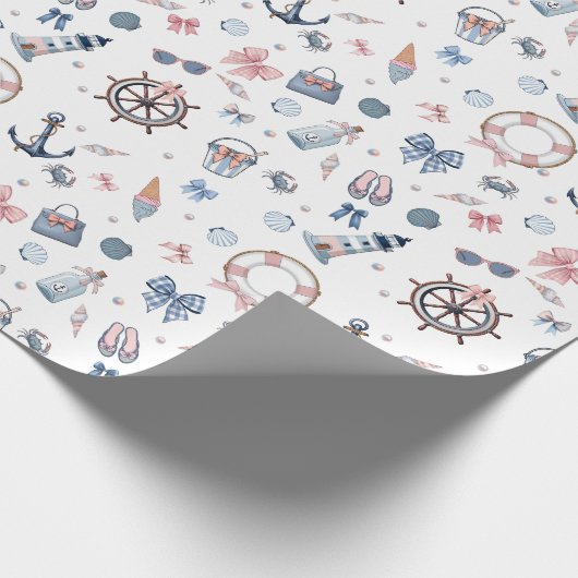 Ein Tag am Strand! Geschenkpapier (Ecke)