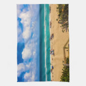 Ein Tag am Strand Geschirrtuch (Vertikal)