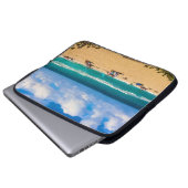 Ein Tag am Strand Laptopschutzhülle (Vorne Knopf)
