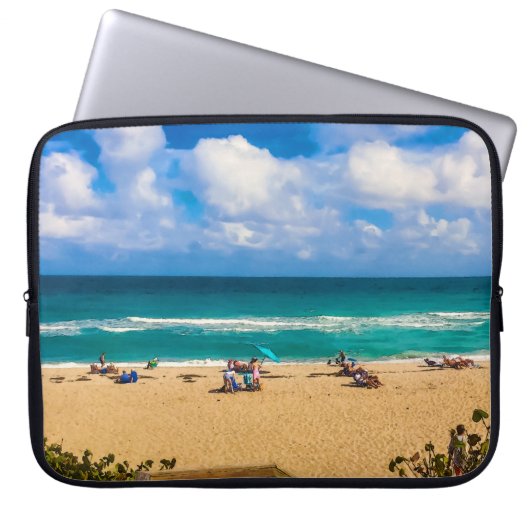 Ein Tag am Strand Laptopschutzhülle (Vorderseite)