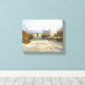 Ein Tag am Strand Leinwanddruck (Insitu (Holzboden))