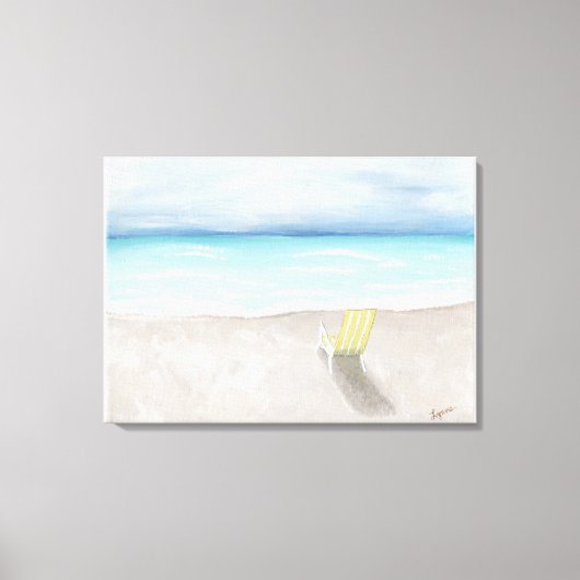 Ein Tag am Strand Leinwanddruck (Vorderseite)