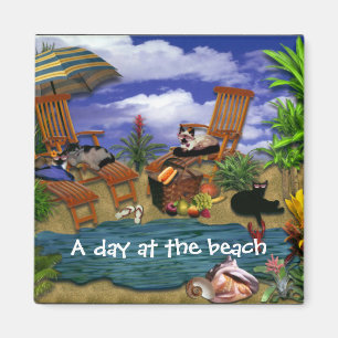 Ein Tag am Strand Magnet